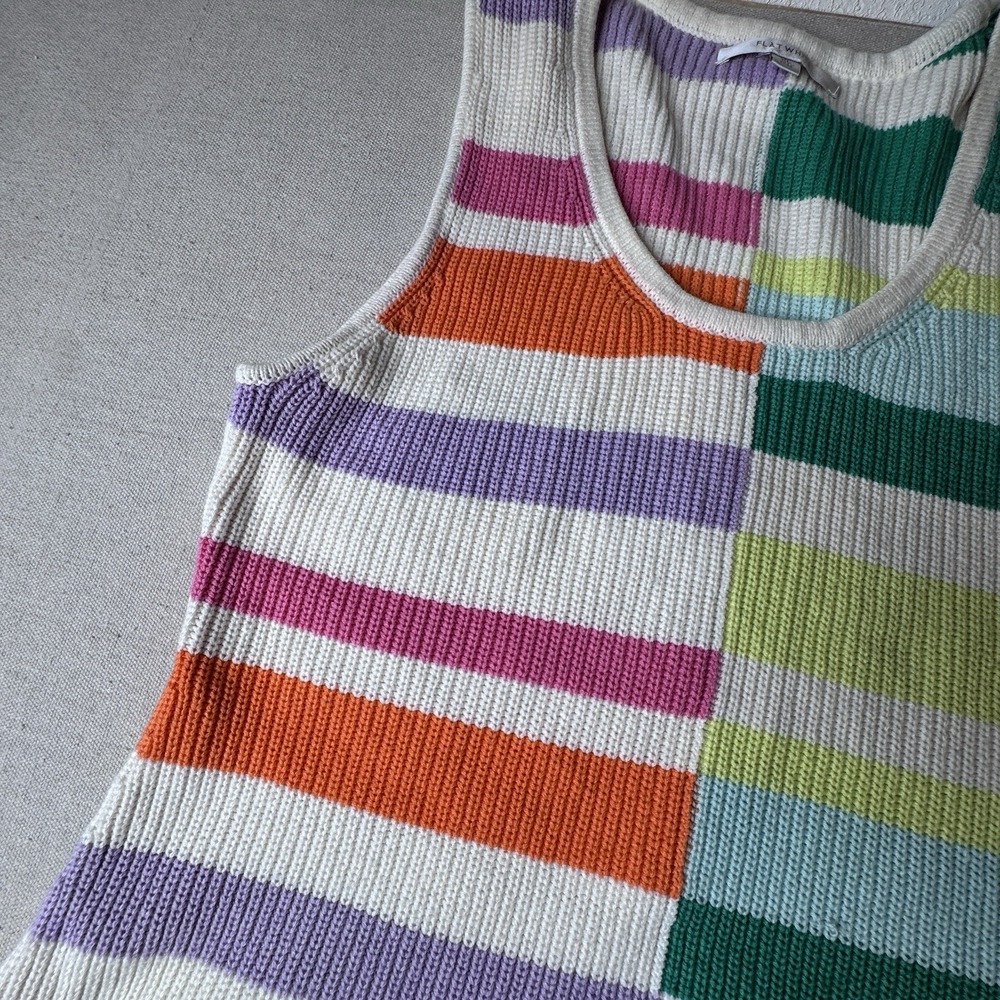 Anthropologie Multi-Color Striped Knit Midi Dress